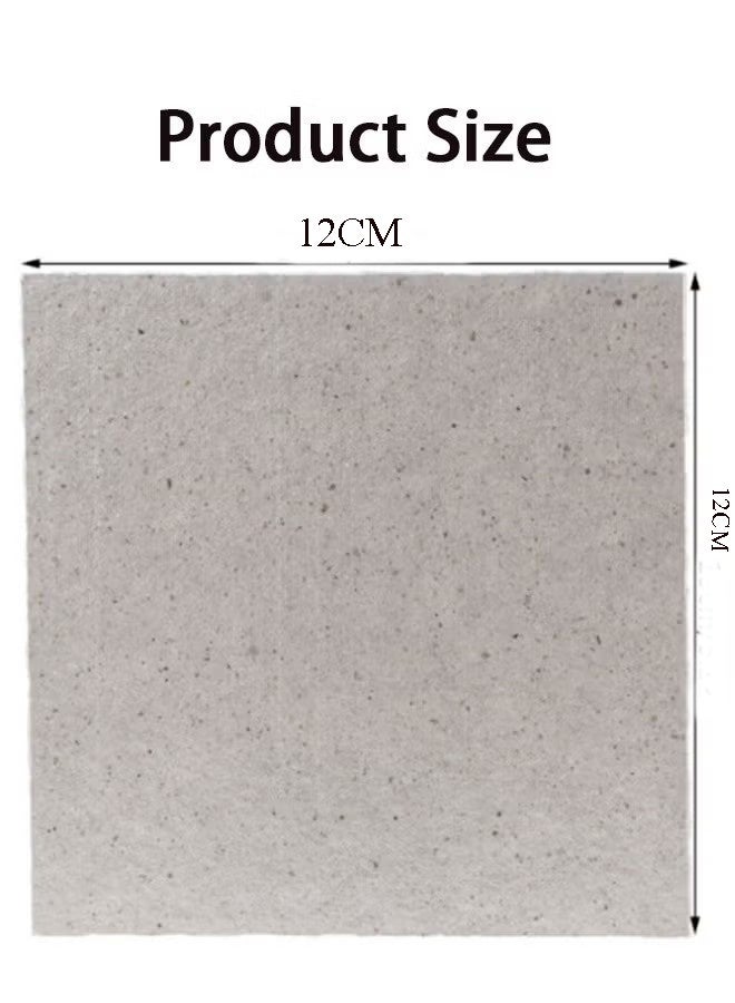 واي جيه 6 قطع أغطية موجّه المايكروويف ألواح ميكا للتصليح العام للأفران مقطوعة حسب المقاس 12 سم × 12 سم عزل حراري عالي الحرارة - Image 3